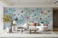 Nature-inspired wallpaper for bedrooms

