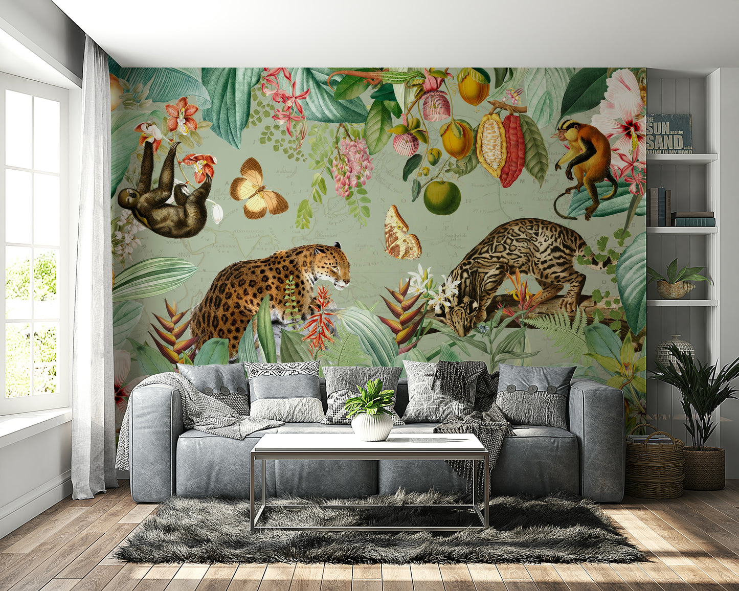 Green jungle wallpaper for bedrooms

