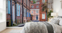 English Town Lane Wall Mural