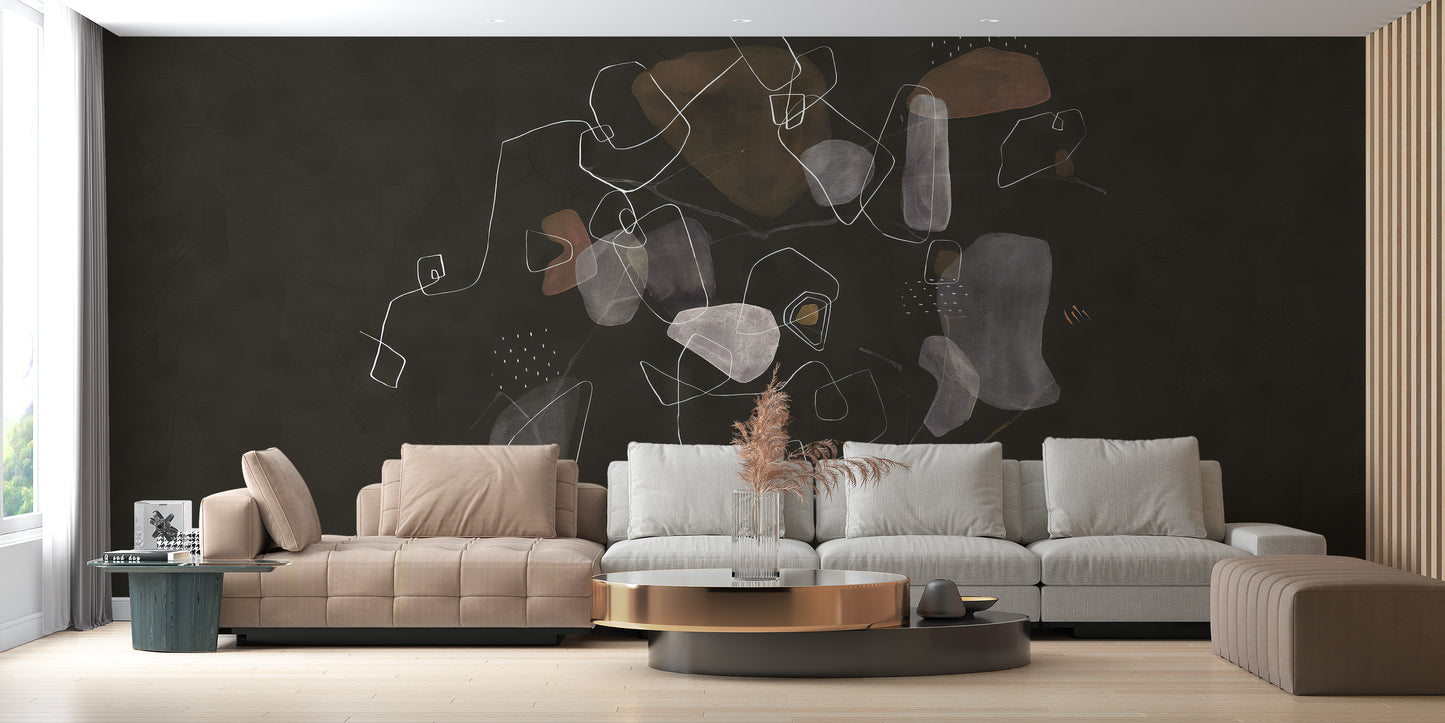 Vibrant enigmatic cosmic wallpaper mural for bedrooms