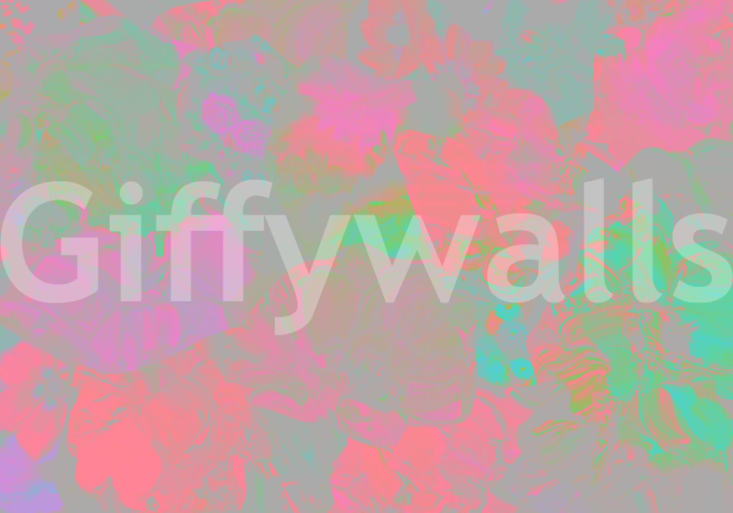 Light floral design for living space

