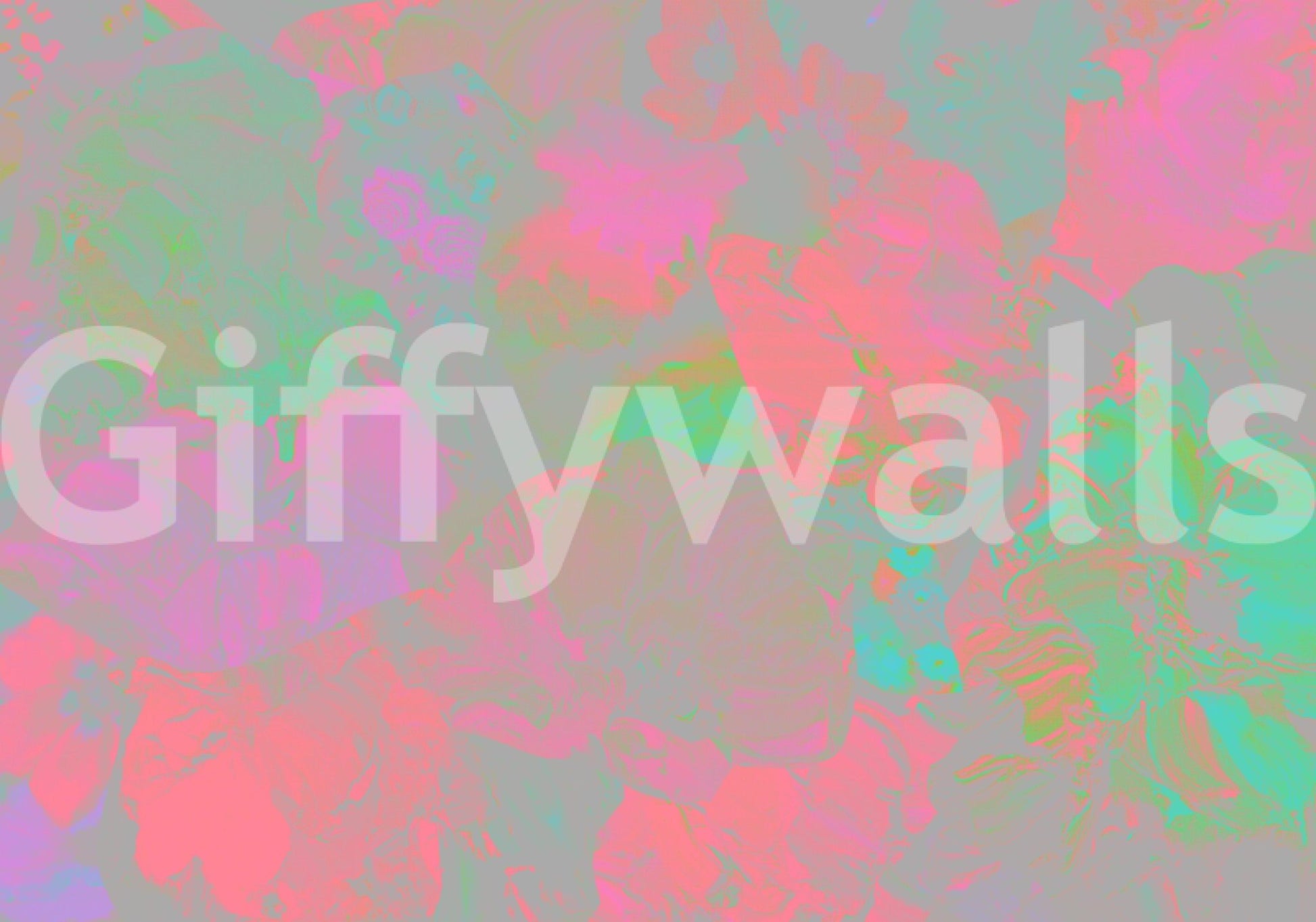 Light floral design for living space

