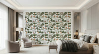 French estate garden Equestrian Estate wallpaper for walls.