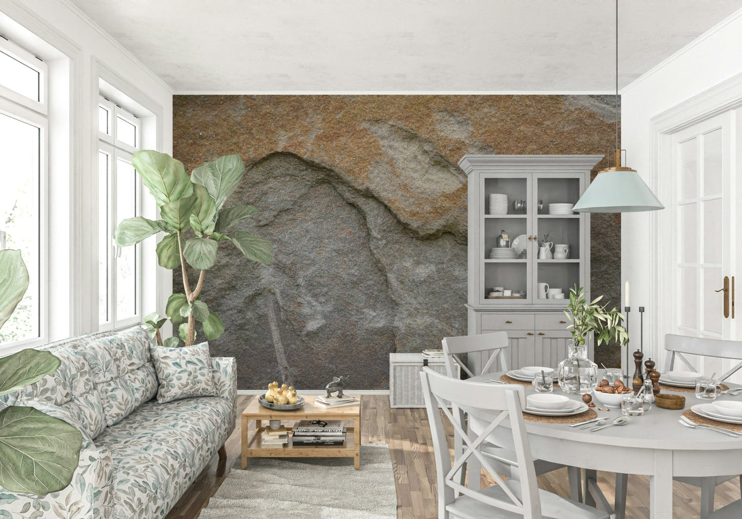 Murale murale de face de roche érodée -2566610