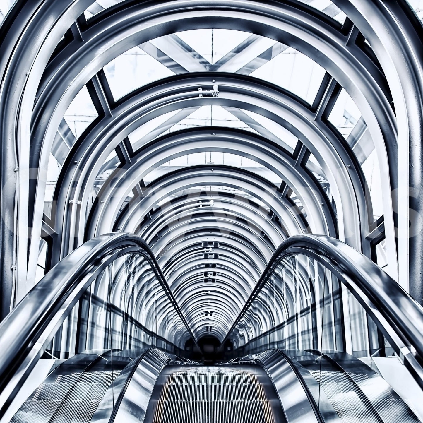 Escalator Arches Wall Mural