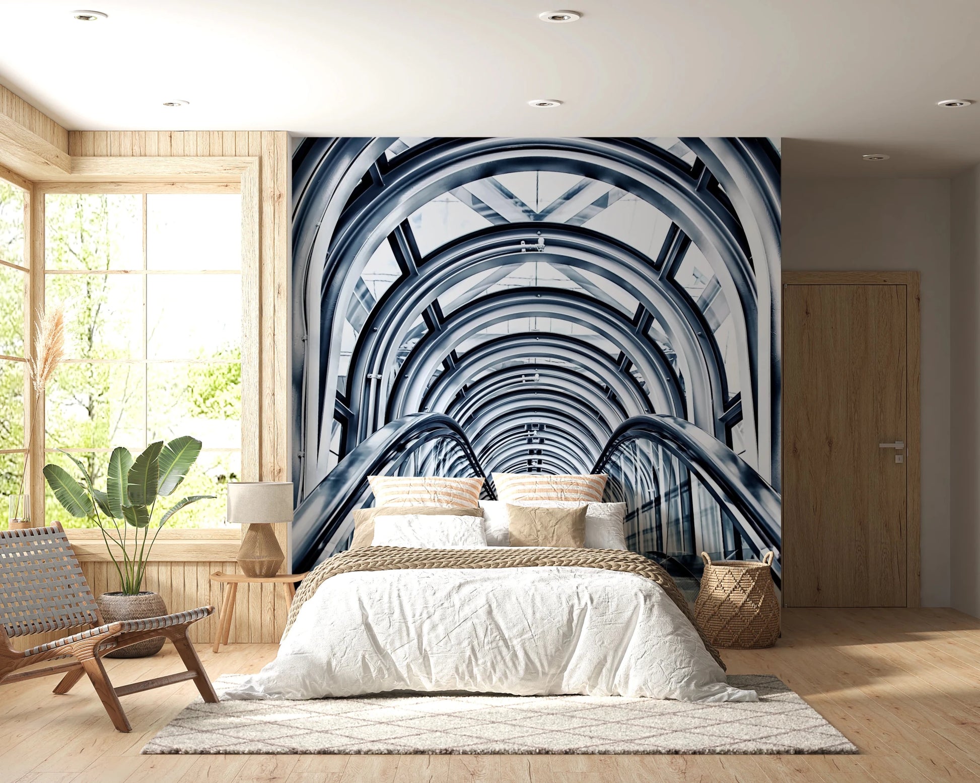 Escalator Arches Wall Mural