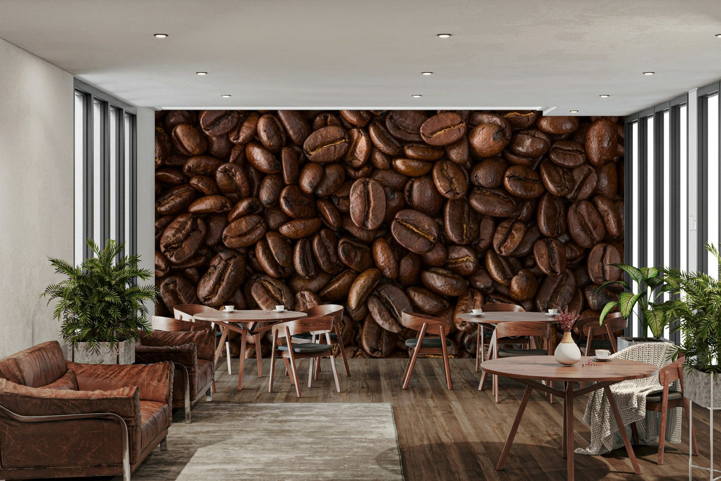 Espresso Delight wall mural for creating a cozy coffeehouse vibe in your room.

