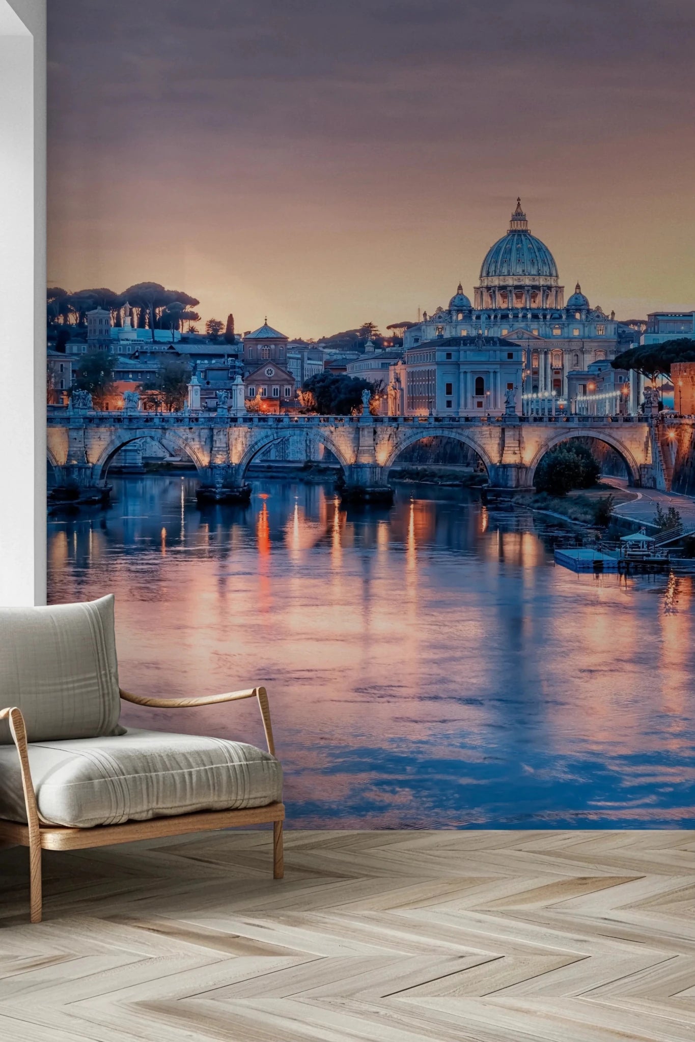 Eternal City Dusk Wall Mural