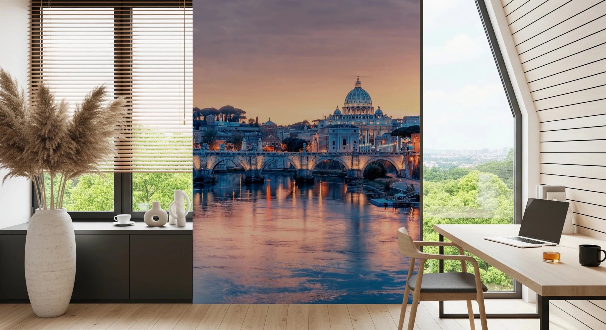 Eternal City Dusk Wall Mural