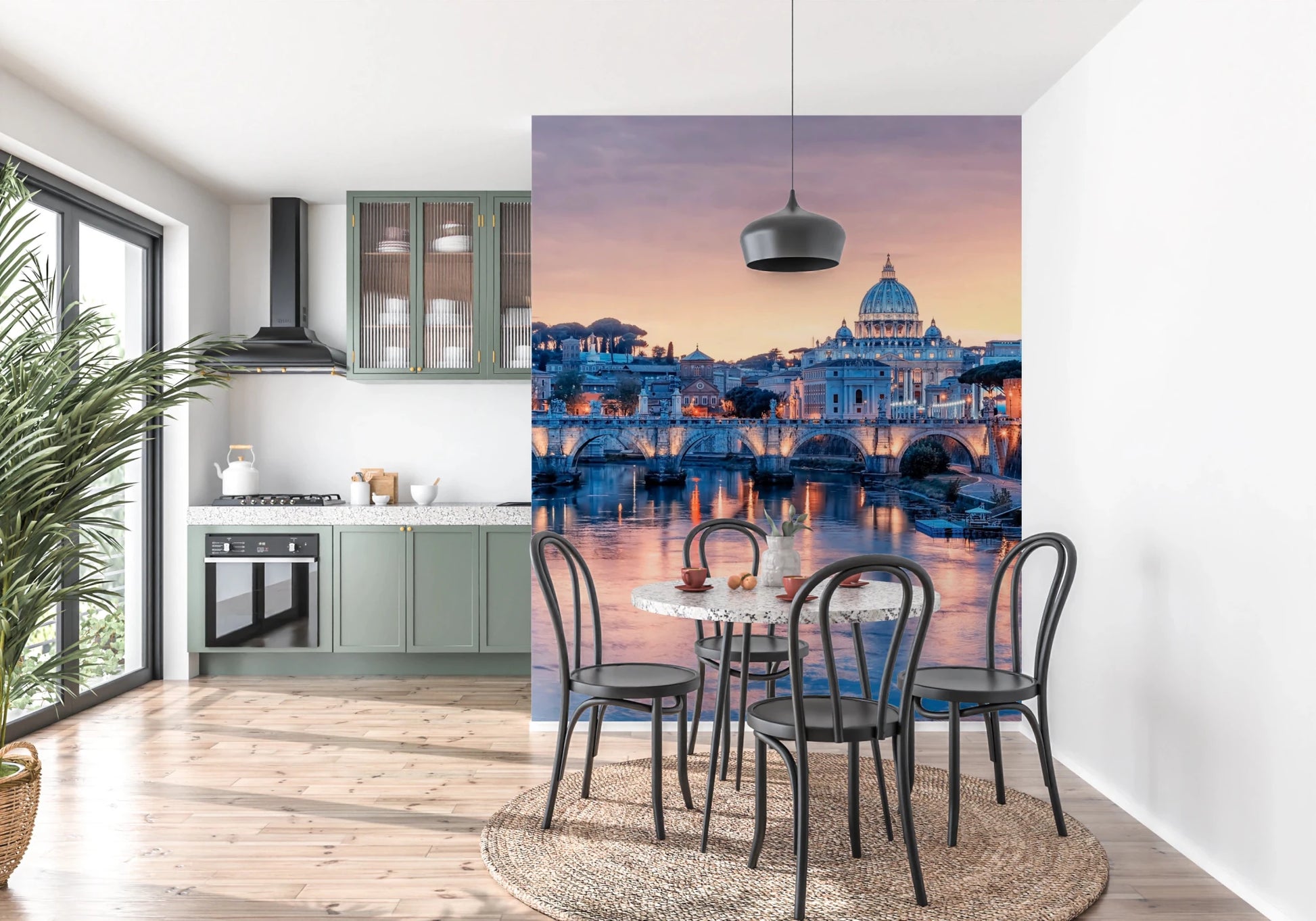 Eternal City Dusk Wall Mural