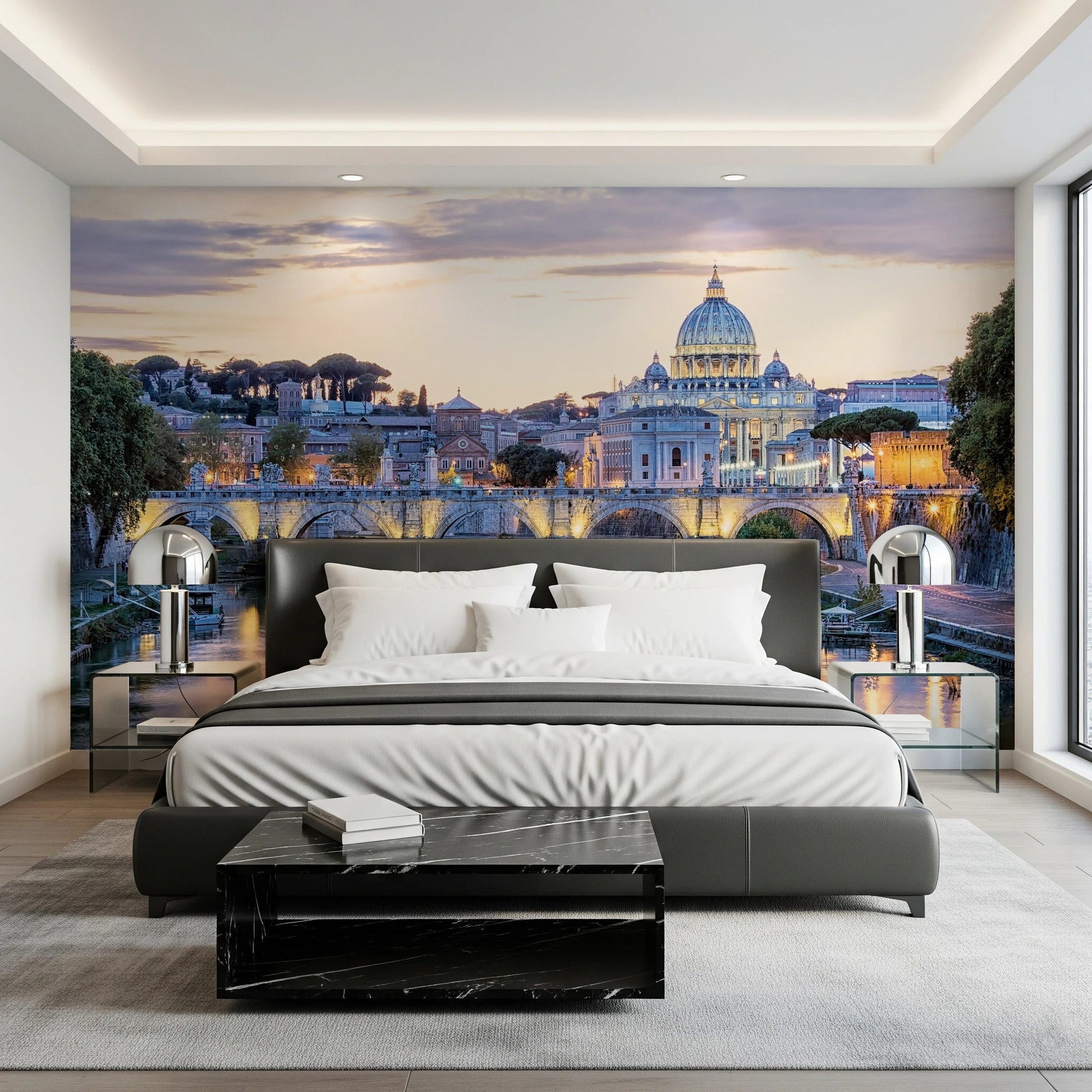 Eternal City Lights Wall Mural