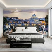 Eternal City Lights Wall Mural