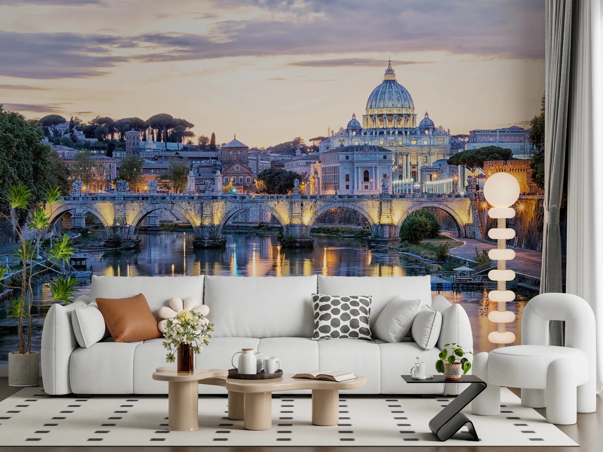 Eternal City Lights Wall Mural