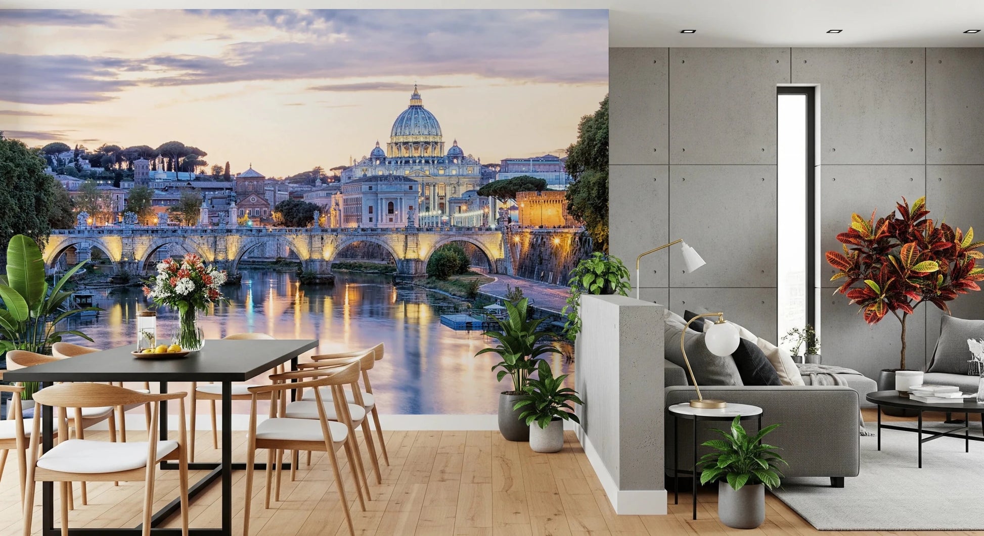Eternal City Lights Wall Mural