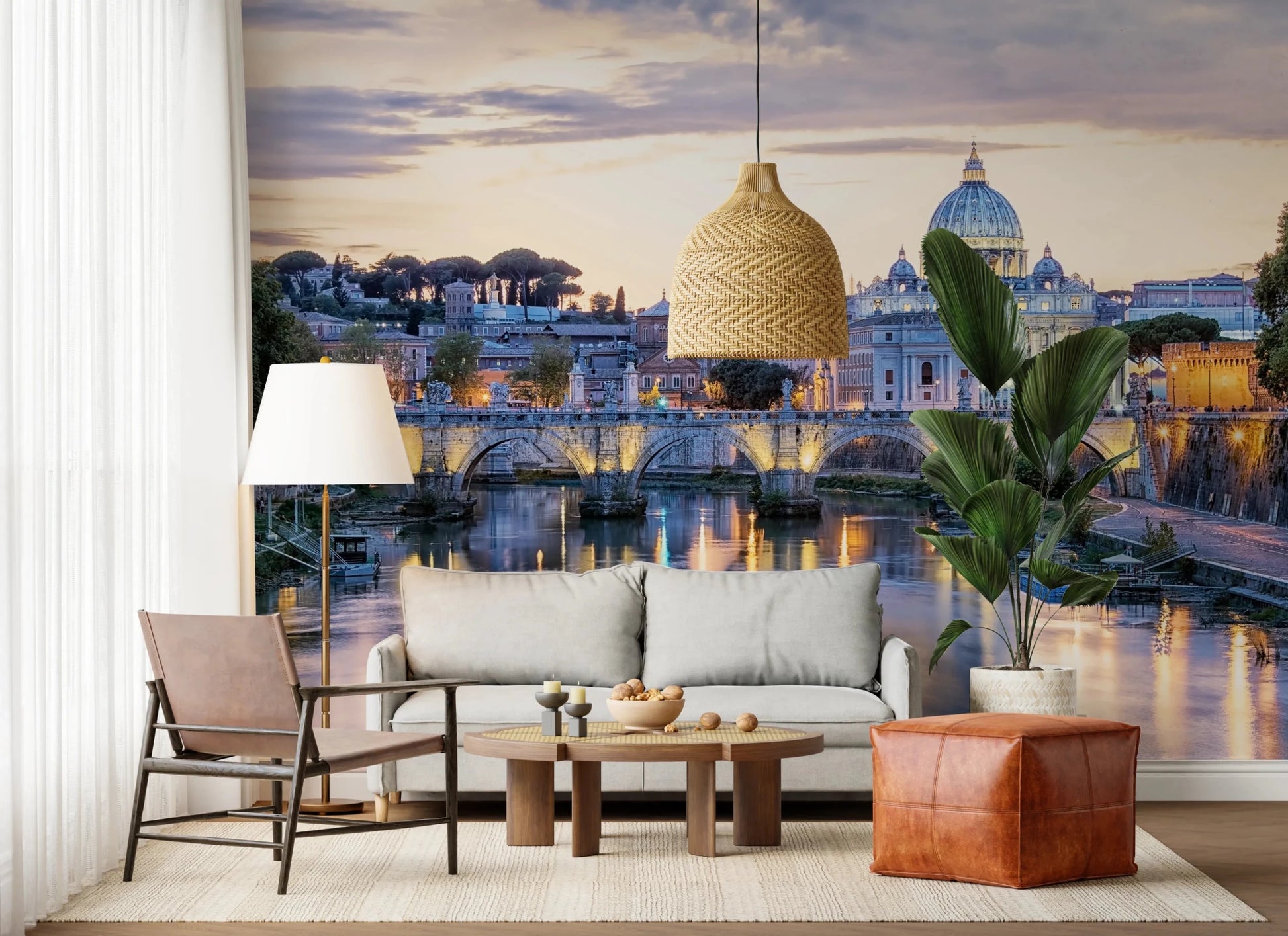 Eternal City Lights Wall Mural