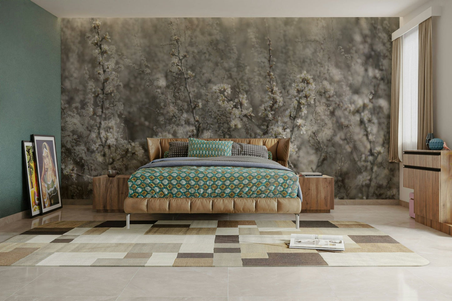 Ethereal Blossoms: Soft Floral Photography Wall Mural