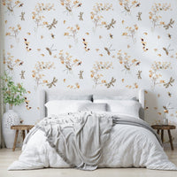 Wallpaper for walls with a graceful, natural theme

