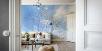 Ethereal Floral Sky Art | Serene Nature Photography | Dreamy Blossoms & Branches Wall Mural