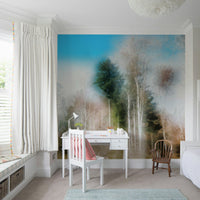 Natural light forest wallpaper
