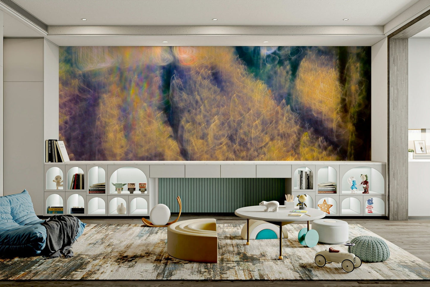 Ethereal forest mural wallpaper
