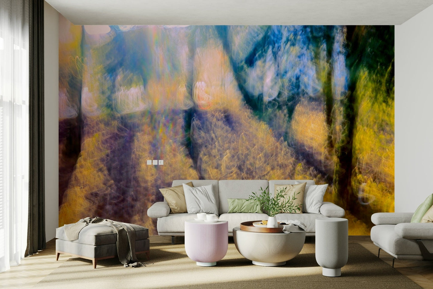 Soft focus landscape mural
