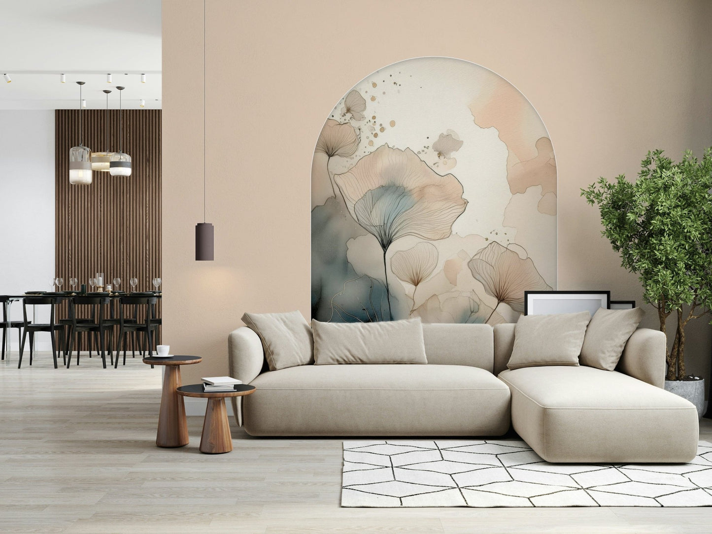Ethereal Garden Archway Wall Mural