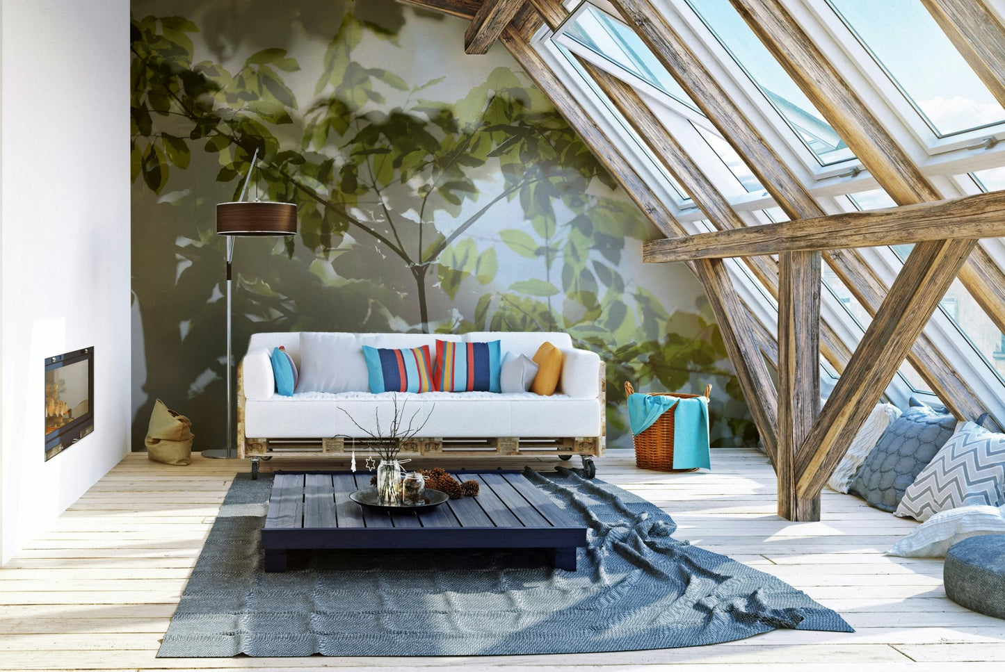 Soft focus on a delicate leaf pattern
