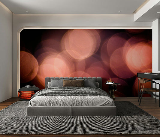 A peaceful liquid surface mural on decorative wallpaper.

