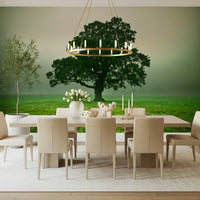 Dark Ethereal Presence tree silhouette wall decor moody forest.