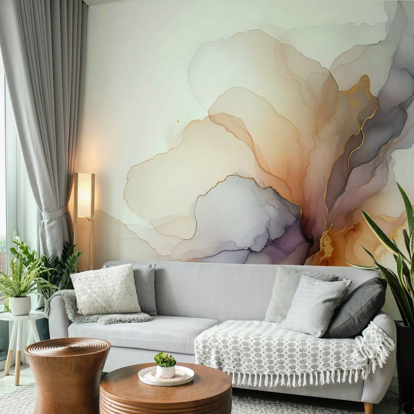 Abstract smoke patterns for contemporary home décor and styling.