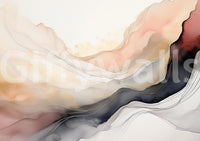 Ethereal Veil wall mural used as a backdrop for a reading nook.