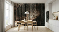 Decorative wall mural with gentle, flowing wood textures for bedrooms, offices, or cozy lounges.