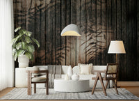 Ethereal Wood Grain Wall Mural featuring soft, flowing wood textures in light, airy tones for serene interiors.
