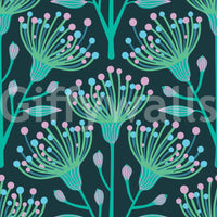 The design is non-realistic and interpretive.

