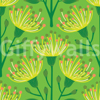 The design is non-realistic and interpretive.

