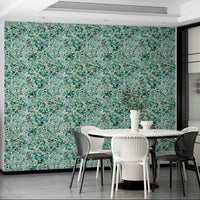 Nature-inspired wallpaper with jungle eucalyptus leaves

