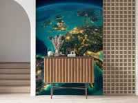 Europe at Night Wall Mural