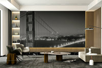 Elegant wall mural with delicate blossoms

