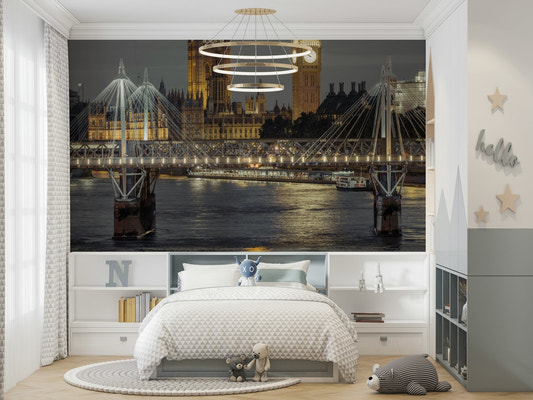 Evening in London Wall Mural.

