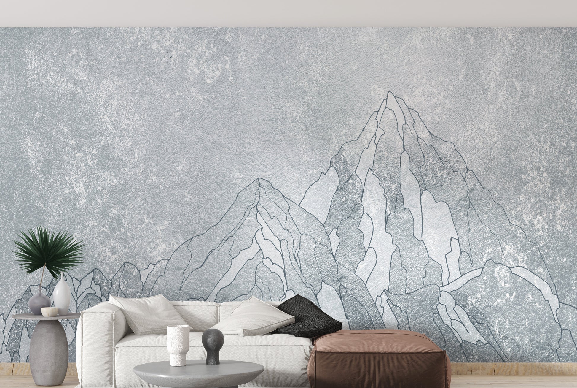 Everest Mountain wallpaper mural for serene interiors.
