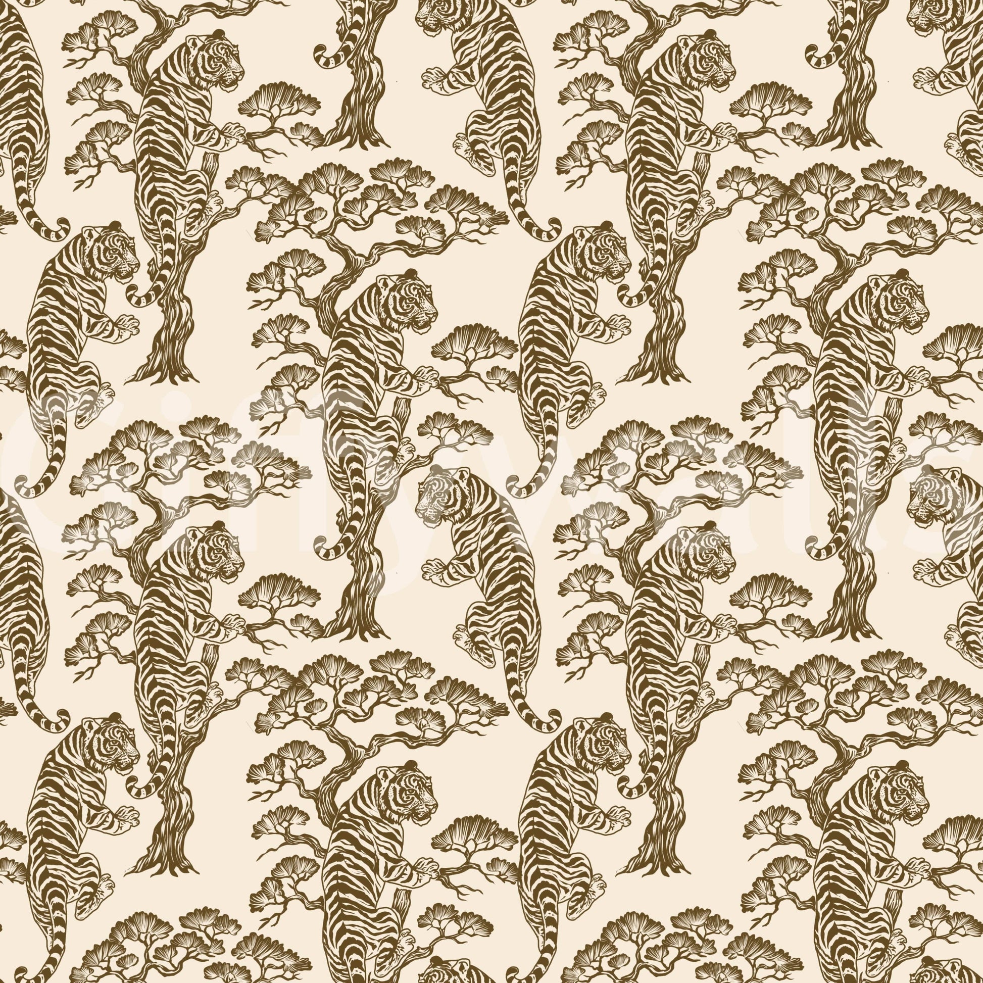 A detail of the brushstrokes and tones in the design.