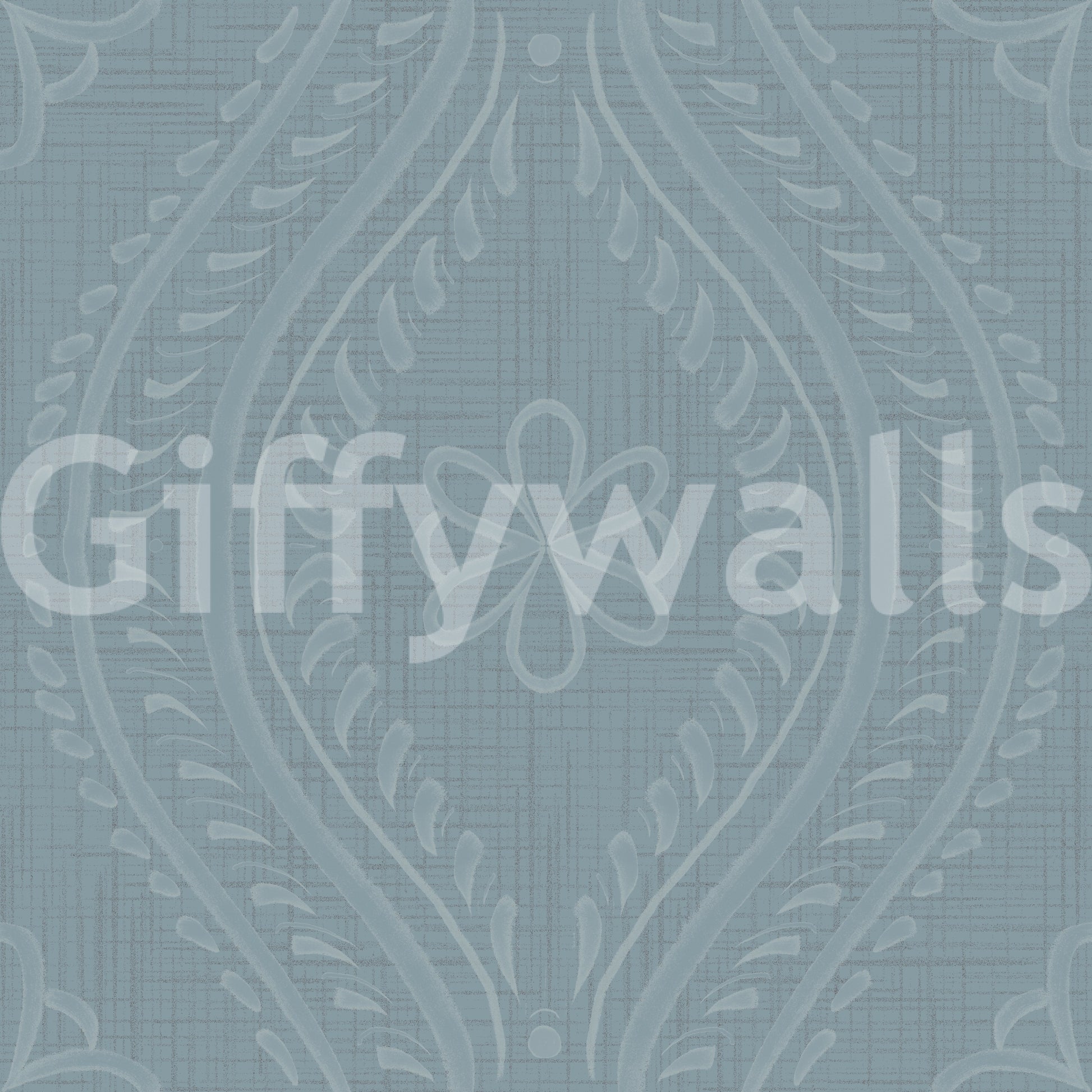 Soft mural wallpaper with historic ogee curves

