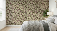 Captivating subdued floral Faded Tropical Floral Vintage accent wall paper