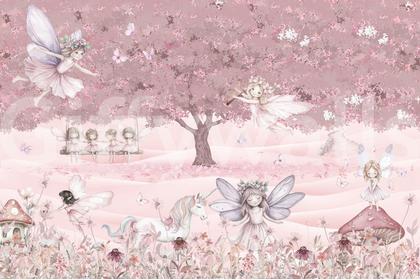 The view shows the forest in a gentle, welcoming way.