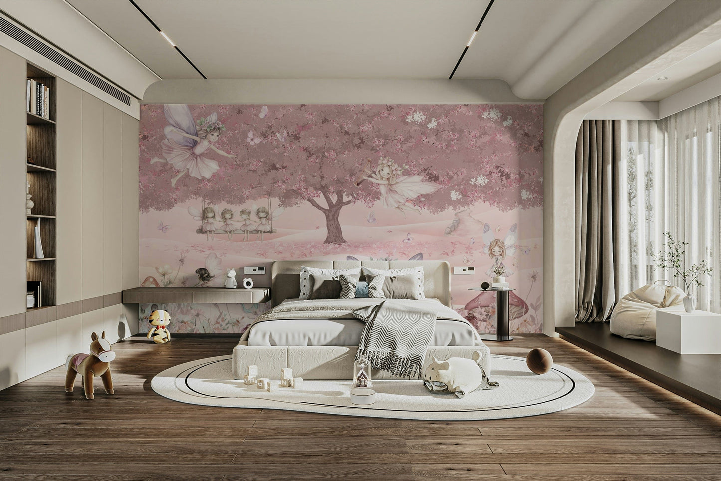 The composition is a soft, flowing scene with an ethereal feel.

