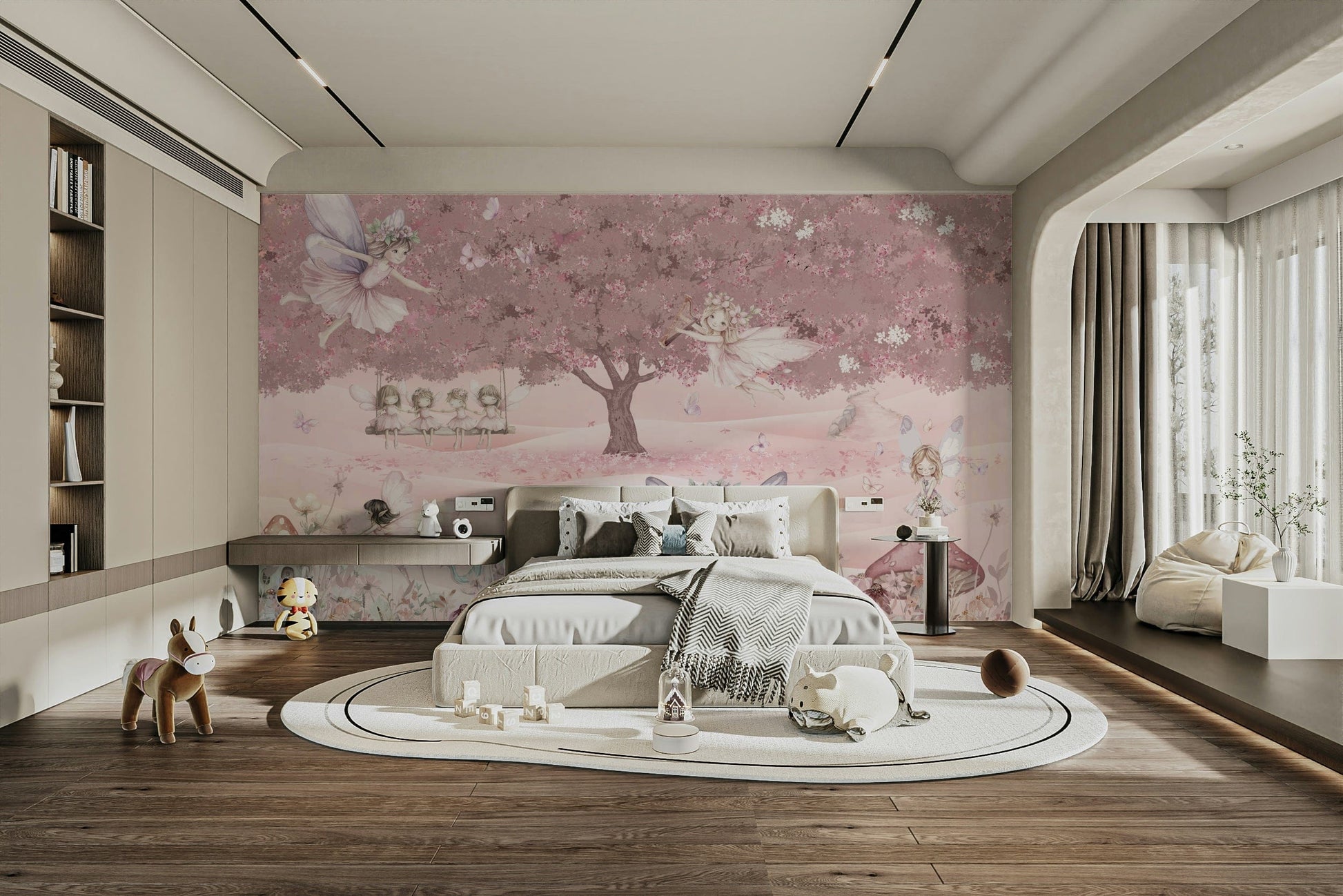 The composition is a soft, flowing scene with an ethereal feel.

