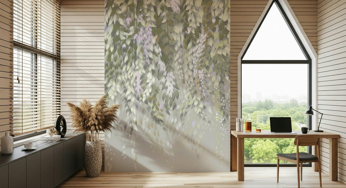Falling Leaves Serenity Wall Mural