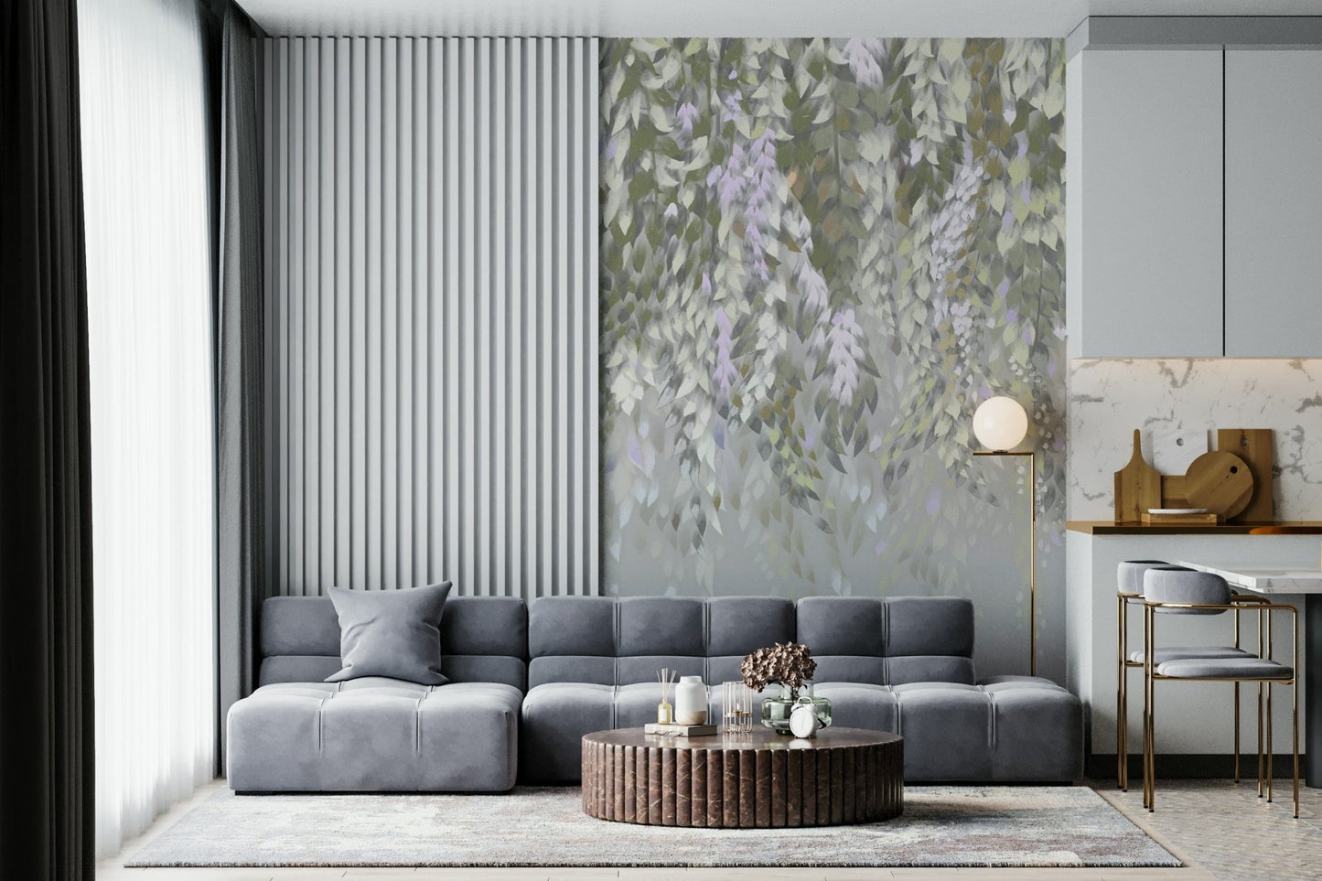 Falling Leaves Serenity Wall Mural