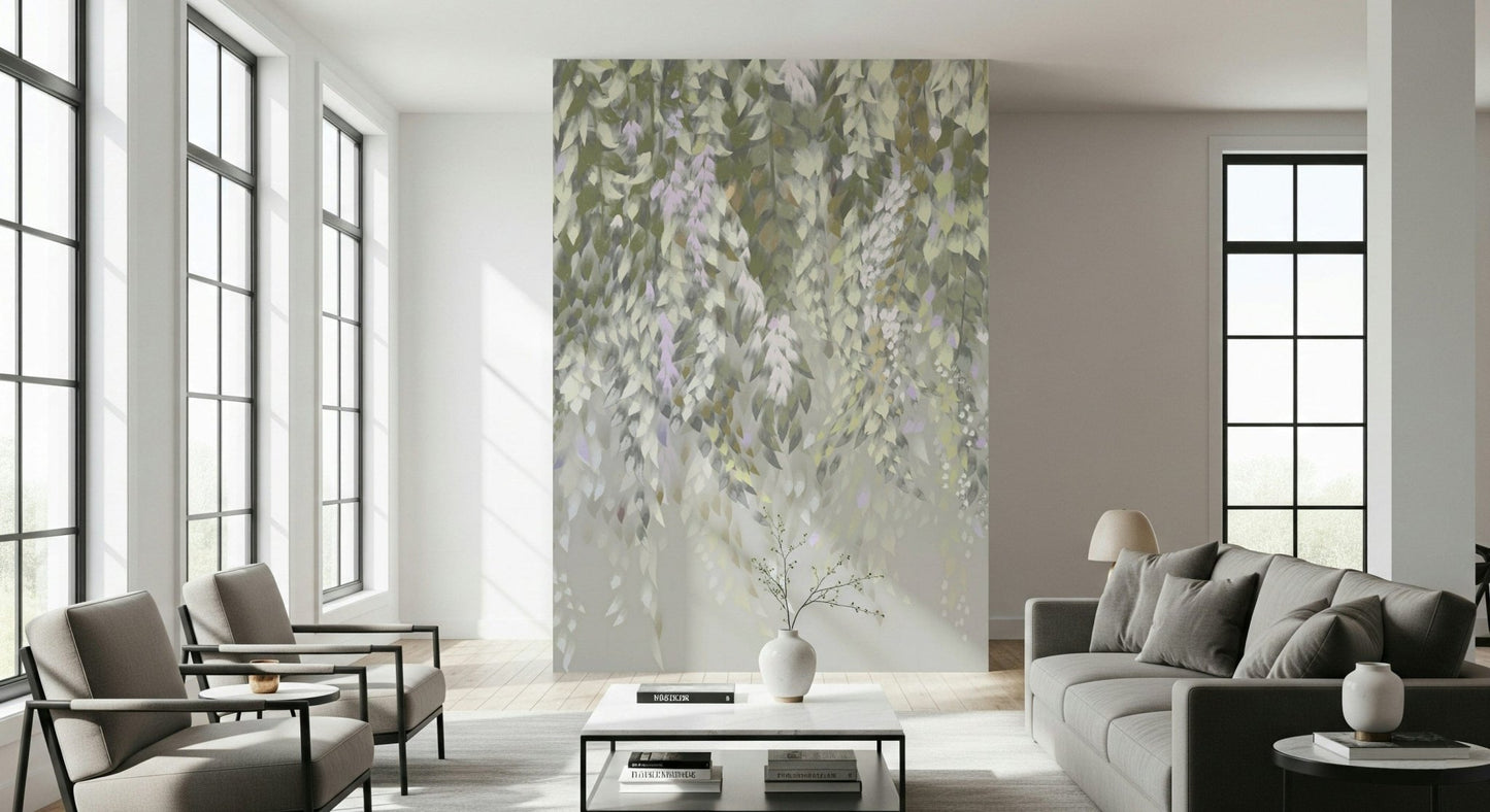 Falling Leaves Serenity Wall Mural