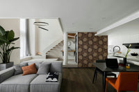 Modern Art Nouveau floral pattern.

